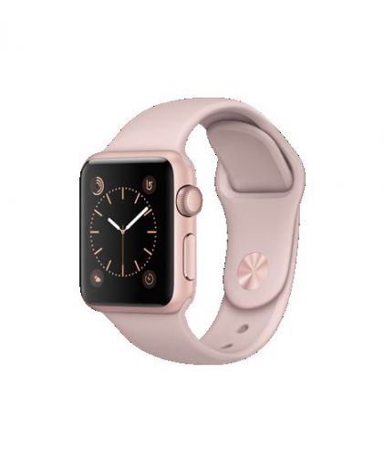 38mm Rose Gold Aluminum Case with Pink Sand Sport Band